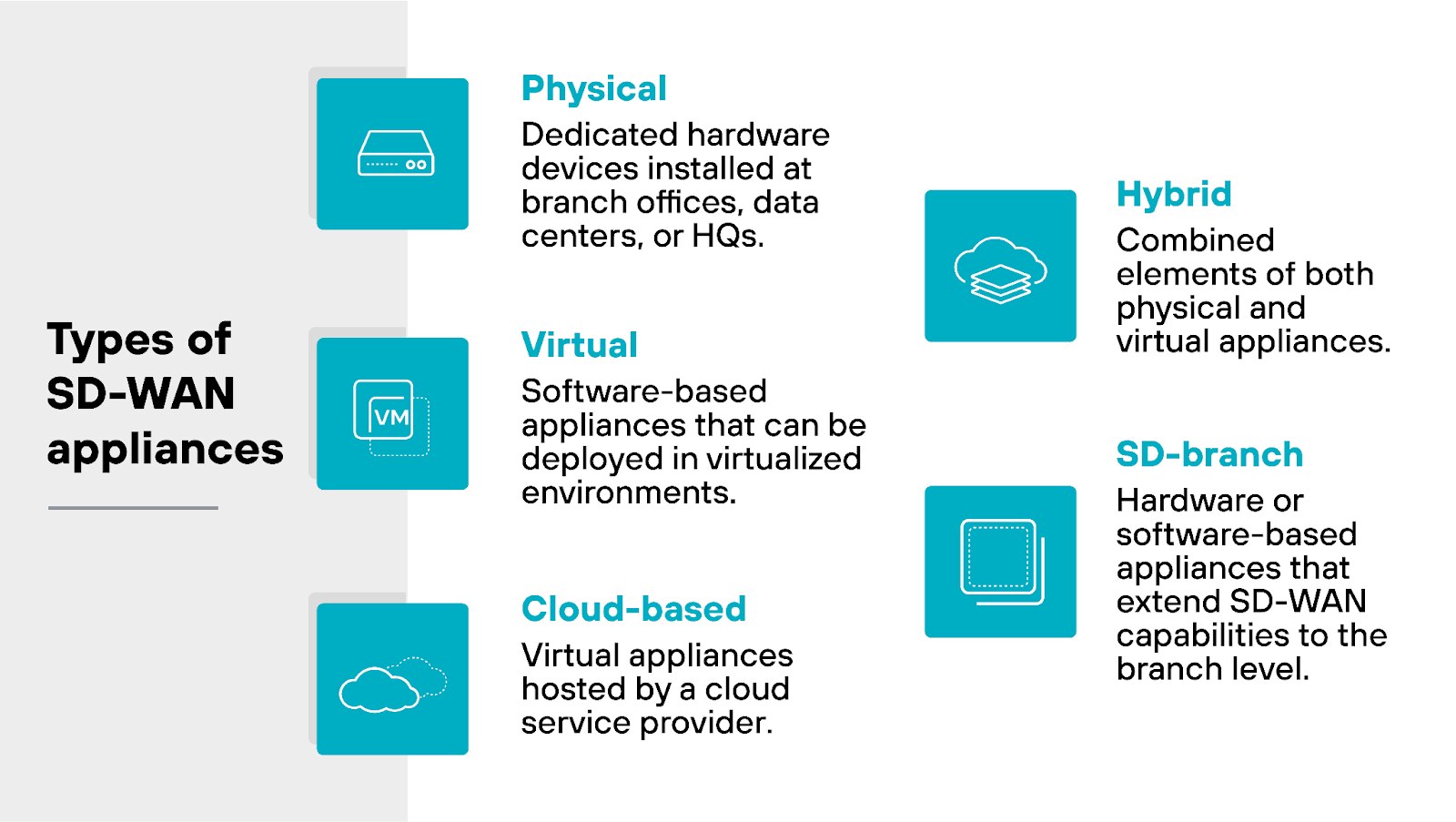 Types of SD-WAN appliances