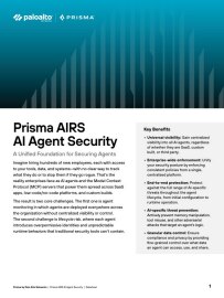 Prisma AIRS AI Agent Security