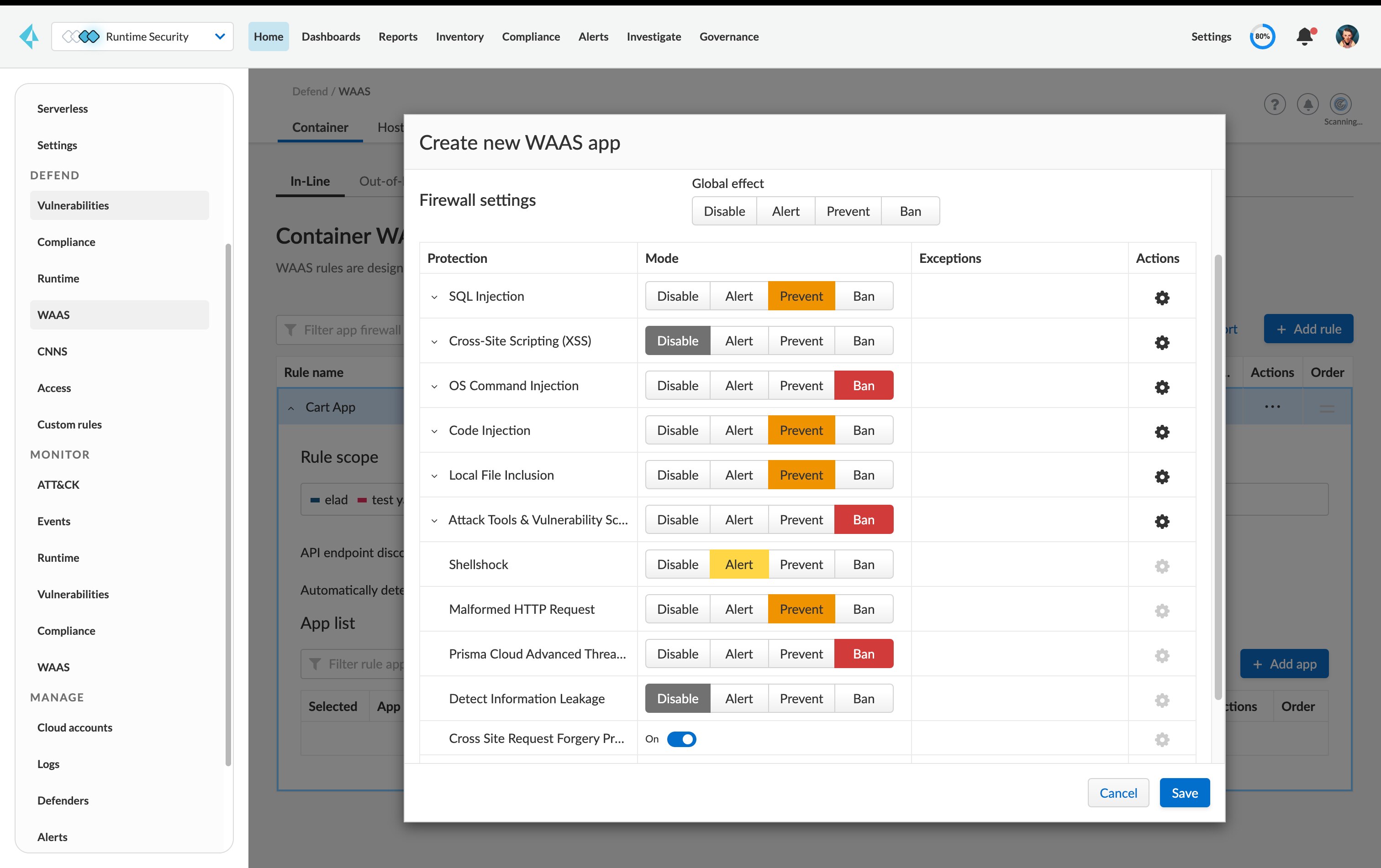 OWASP Top 10 protection